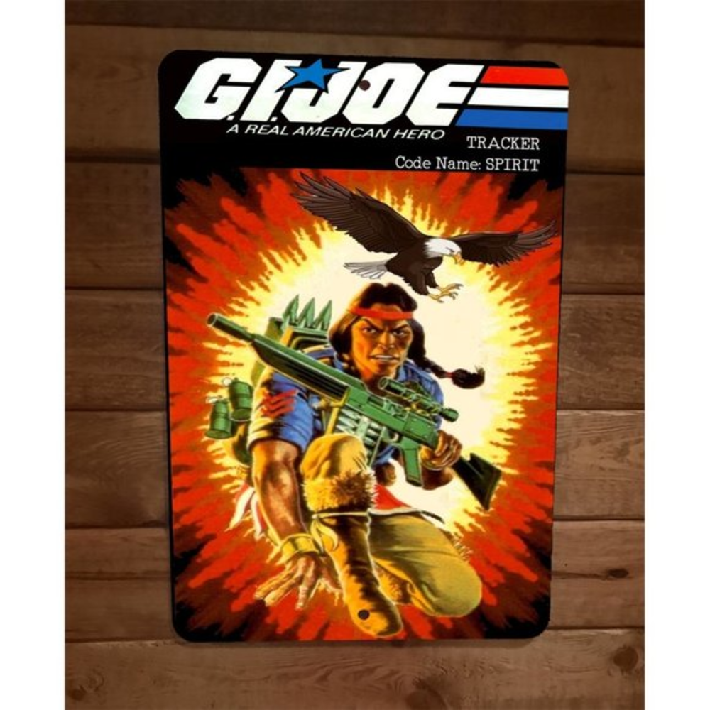 Tracker Code Name Spirit 8x12 Metal Wall Sign GI Joe Poster